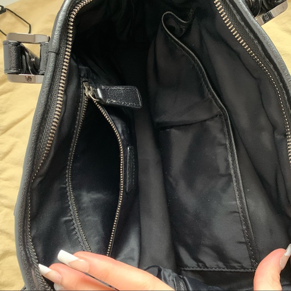 Burberry Nylon Handbag/Crossbody With Leather Trim - Picture 5 of 6